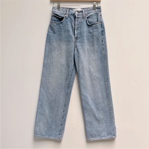 Aritzia Light Blue Flare & Wide Leg Jeans
